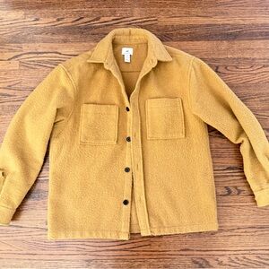H&M Fuzzy Yellow Work Jacket | Men’s Small Relaxed Fit